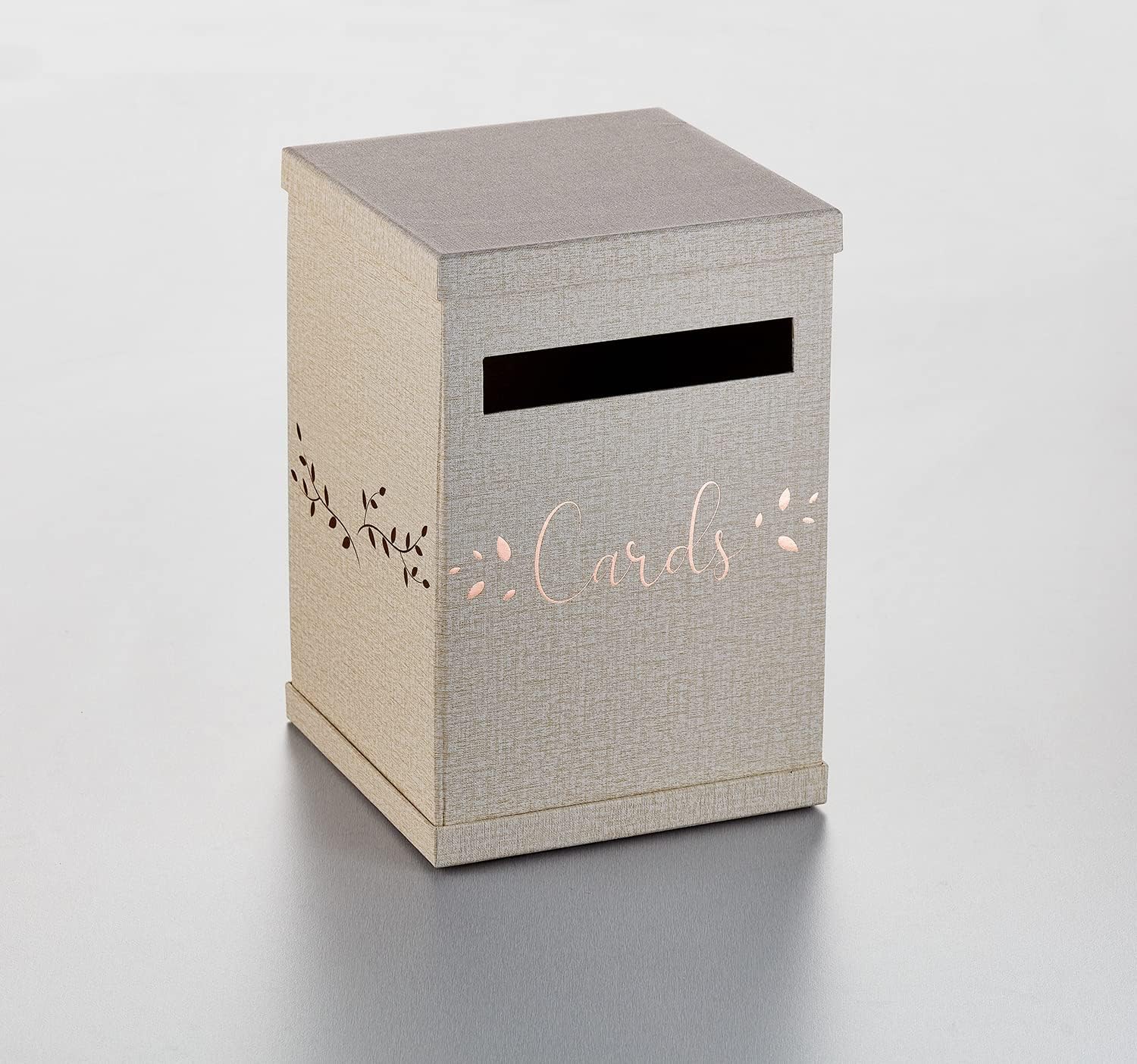 Colored Card Box - Gold, Rose Gold, Burlap, Silver, Black & White