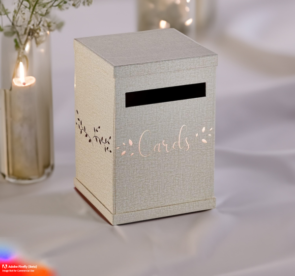 rustice wedding gift card box