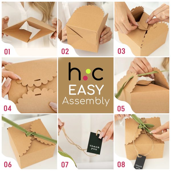 Square Brown Kraft (20 Pack) 5.8” x 3.7” - Image 4